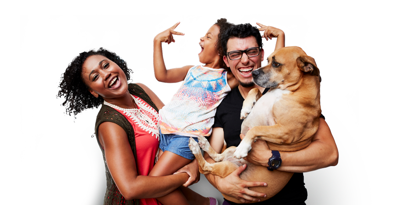 Family having fun